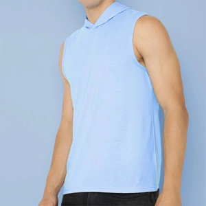 Débardeur côtelé 100 % coton respirant et à séchage rapide, anti-boulochage, écologique, personnalisable avec logo sur le devant, pour homme, idéal pour la gym - Product Image 3