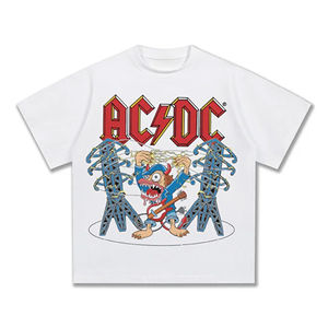 Camiseta Oversize de Estilo Urbano para Hombre, Casual, Relajada, Hip-hop, con Impresión Digital DTF Personalizada, 100% Algodón, Cuello Redondo, Manga Corta - Product Image 6