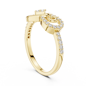 CONCEPTION Moissanite Diamond <b>Ring</b> <b>925</b> <b>Silver</b> 10K/14K/18K Yellow Gold | 14K Gold Plated Women's Party Fashion <b>Ring</b> - Product Image 2