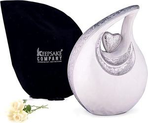 <b>Large</b> Aluminium Pink Tear Drop Cremation Adult <b>Urn</b> For Human Ashes Decorative Tear Drop Funeral <b>Urn</b> Beautiful Drop <b>Urn</b> - Product Image 6