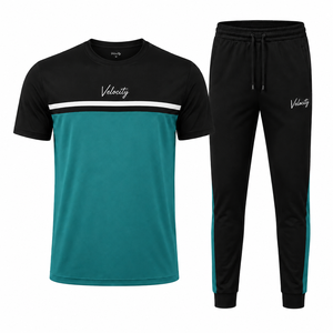 Conjunto Deportivo Informal Unisex con Logotipo Personalizado, Conjunto Deportivo de Alta Calidad, Transpirable, 100% Poliéster, Camiseta y Pantalones Deportivos de 2 Piezas para Gimnasio - Product Image 6