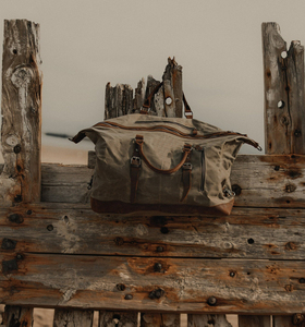 Bolsa de Viaje de Lona y Cuero Impermeable, Bolsa de Fin de Semana, Equipaje de Mano, Bolsa de Gimnasio, Gran Capacidad, Clásica LCTB-0042 - Product Image 6