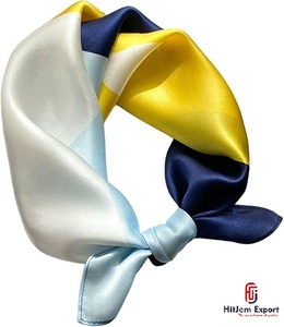 Premium Custom Printed Short <b>Scarf</b> Fabric OEM ODM White Label Textile Manufacturer for Fashion Accessories Export - Product Image 2