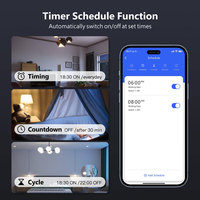 Module de commutation sans fil intelligent Tuya Mini à 4 canaux compatible avec Alexa/Google Assistant PST-S04