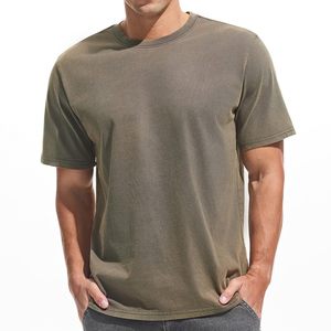 Custom Logo <b>Men's</b> T-<b>Shirts</b> High-End Casual Style100% Cotton Jersey Crew Neck Unisex Ice <b>Silk</b> Knitted Fabric T <b>Shirts</b> <b>For</b> <b>Men</b> - Product Image 1