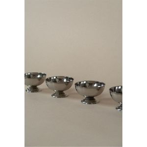 Decorative Metal <b>Footed</b> Chocolate Bowl Modern Pedestal <b>Ice</b> Cream Sundae Serving Cup Wholesale Event Party Catering Tableware - Product Image 1