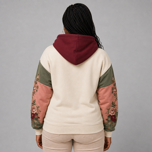 Vente en gros de sweats à capuche brodés pour femmes, logo personnalisé, coton doux, molleton chaud et respirant, streetwear, sweat à capuche brodé pour femmes - Product Image 6