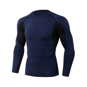 Men's Long Sleeve Breathable Eco-Friendly Anti-Bacterial Rash Guard <b>Surf</b> Shirt BJJ Compression Shirt UPF50+ Quick Dry - Product Image 5