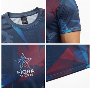 เสื้อยืดคอกลมแขนสั้นผู้ชาย 100% ผ้าไหมพิมพ์ลายโลโก้ด้านหน้า OEM ระบายอากาศ แห้งเร็ว ทรงโอเวอร์ไซส์ สไตล์ทางการ - Product Image 5
