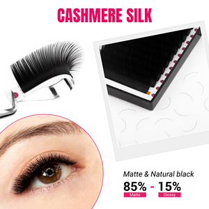Charmlash Mink <b>Lashes</b> Wholesale Silk Mink Cashmere Material Eyelash Trays Single <b>Individual</b> High Quality Korean Pbt Fiber - Product Image 1