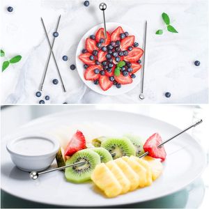 20 Palillos Reutilizables de Acero Inoxidable para Cócteles, Brochetas para Aceitunas, Aperitivos, Martini, Agitador de Acero Inoxidable para Cócteles - Product Image 4