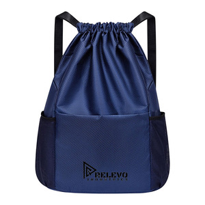 New Custom All Colors Nylon <b>Drawstring</b> Front Pocket Bag Lightweight Sports Storage Bag Laptop <b>Backpack</b> for Business and School - Product Image 2