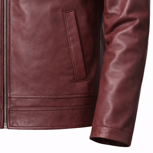 Genuine Sheep Skin <b>Men</b> Leather Jacket <b>Men</b> Slim Fit Regular <b>Coat</b> Custom Waterproof Eco-Friendly Breathable Windproof - Product Image 5