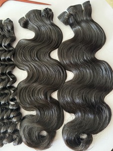 Vietnamese Indian Hair Straight Remy Human Extensions Full Size Lace Closure Frontal All Colors <b>Body</b> <b>Wave</b> Super Double Drawn - Product Image 6