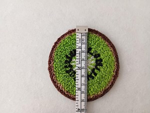 Juego de Posavasos Bordados con Frutas - Posavasos para Bebidas Hechos a Máquina, Kiwi, Plátano, Aguacate, Fresa, Decoración Linda para Cocina, Regalo para el Hogar - Product Image 5