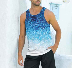 Camiseta sin Mangas Sublimada para Hombre, de Alta Calidad, Tendencia 2026, Personalizable, Transpirable, Ligera, Venta al Por Mayor - Product Image 4