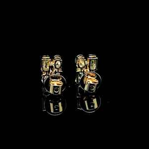 Moissanite Diamond Emerald and Oval Cut Designer <b>Studs</b> <b>Earrings</b> For Women's Jewelry 925 <b>Silver</b> Fine Classic Gift For Partner - Product Image 6