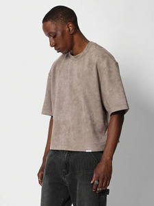 100% cotton casual wear t <b>shirts</b> with round collar - Product Image 5