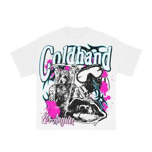 T-shirt d'été ample pour homme en coton épais 100 %, col rond, manches courtes avec impression DTG vibrante, tee-shirt streetwear personnalisé - Product Image 5