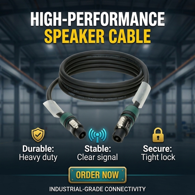 L42YSPLFF0070 0.7m 4-Pole Female to Female Speaker Cable 4x4.0mm2 PVC for Professional Audio Systems