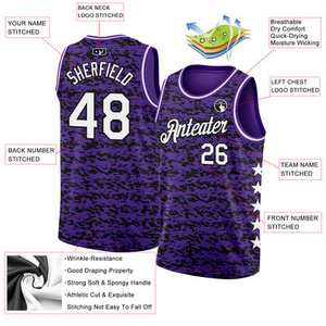 Conjunto de Uniforme de Baloncesto Personalizado, Proveedor de Impresión de Camisetas de Juego Personalizadas, Logotipo del Equipo, Número, Fabricante de Ropa Deportiva - Product Image 2