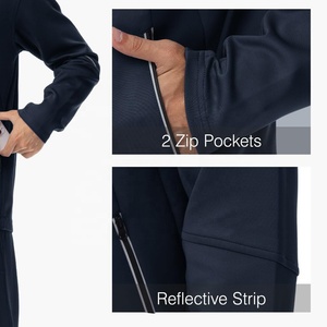 ชุดวอร์มผู้ชายมาใหม่ คุณภาพสูง ผลิตจากโพลีเอสเตอร์/คอตตอน ระบายอากาศได้ดี เหมาะสำหรับฤดูหนาว ชุดเซ็ตเสื้อฮู้ดซิปเต็มตัวและกางเกง สามารถปรับแต่งได้ - Product Image 5