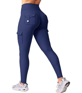 Leggings de yoga décontractés élastiques pour femmes, taille personnalisable, couleur respirante, séchage rapide, longueur intégrale, pour la gym – Meilleures ventes 2025 - Product Image 1