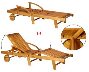 Wooden Sun Lounger Eucalyptus Sun Foldable <b>Deck</b> <b>Chair</b> Day Bed Outdoor Patio Solid Wood Material from Vietnam - Product Image 4