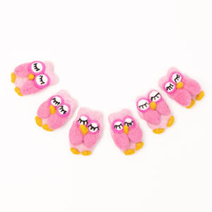 Adorno de Búho de Fieltro Hecho a Mano, Colgante de Lana con Forma de Pájaro, Juguete Educativo, Llavero, Animal del Bosque, Venta al por Mayor para Niños - Product Image 4