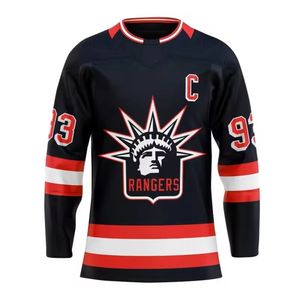 Jersey de Hockey sobre Hielo de Primera Calidad, Fabricado en EE. UU., con Logotipo Personalizado, Tejido Transpirable, 100% Alta Calidad, Precio de Fábrica, Pedidos al por Mayor Directamente de Fábrica - Product Image 5