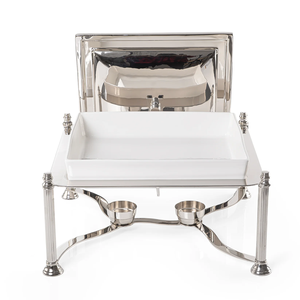 Réchaud de buffet en acier inoxydable de qualité supérieure pour restaurant, avec couvercle élégant, idéal pour les services de restauration hôtelière - Product Image 1