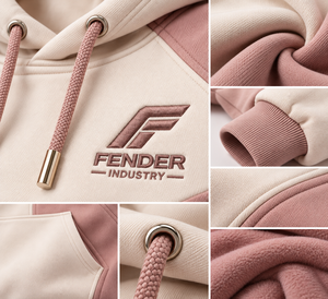 Sweat à capuche personnalisé en polaire premium pour femme, brodé, épais, style streetwear, vente en gros, sweats à capuche tendance, OEM - Product Image 4