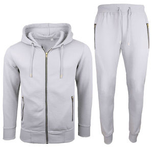 Custom Printed Men's Sportswear Gym Fitness 2-Piece Polyester/Cotton Tracksuit Set Windproof Quick Dry Eco-Friendly Breathable - Product Image 2
