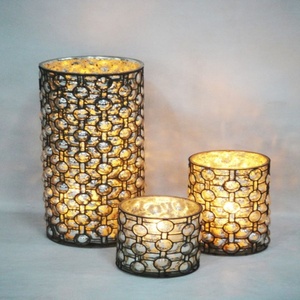 GOOD DESIGN New <b>Tea</b> <b>Light</b> Holder Christmas Votive Candles Glass Handmade Eco-Friendly Home Decoration GD-1601 India - Product Image 1