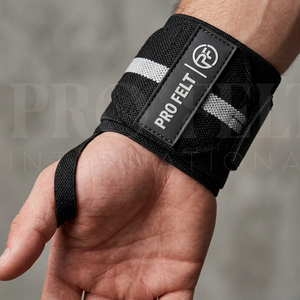 Latest Design Custom Polyester Wrist Wraps for Weightlifting Gym Training Support Heavy Duty Elastic Fitness Wrist <b>Straps</b> - Product Image 4