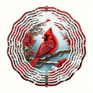 CIFbuy Girandola a Vento Rosso Vibrante a Forma di Mandala, Decorazione per Esterni, Patio, Giardino, Arte da Giardino, TikTok per Temu Pick Serv - Product Image 2