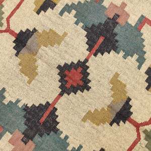 Traditional Kilim Patterns 4x6 Handwoven Wool and Jute Dhurrie <b>Rug</b> Living Room or Bedroom Area <b>Rugs</b> & <b>Sets</b> - Product Image 6