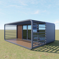 Apple Cabin Container House 2 chambres à coucher 40 pieds Mobile Hotel House on Trailer