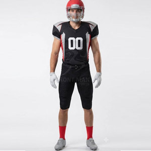 Uniforme de Fútbol Americano, Pantalones Cortos, Tela Transpirable Ecológica, Nombre del Equipo Personalizado en la Parte Delantera, para Uso Prolongado, Entrenamiento Escolar - Product Image 3