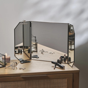 Decorative Square Shape Modern Design Eco-Friendly Shatterproof Lightweight Desktop <b>Mirror</b> Designer Gold Metal <b>Frame</b> <b>Mirror</b> - Product Image 5