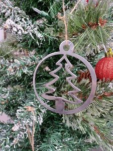 Metal Tree Christmas Ornament Traditional Handicraft Decor for Holiday Tree home decor christmas decor - Product Image 1
