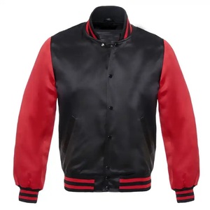 Chaqueta Universitaria Varsity de Satén 100% Poliéster, Personalizada con el Nombre del Equipo y del Club, Logotipo de Alta Calidad, Chaqueta Universitaria de Béisbol - Product Image 3