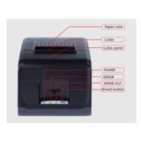 Impresora Térmica POS BRIGHTEK de 80 mm con Cortador Automático, Blanco y Negro, 203 DPI, 220 mm/s, Compatible con Códigos de Barras 1D/2D, Interfaces de Stock