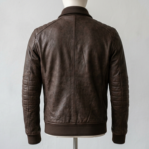 Chaqueta de Invierno de Cuero Genuino para Hombre a Precio de Mayoreo - Diseño Transpirable, Reversible e Impermeable de la Mejor Calidad - Product Image 2