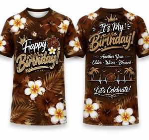 Camiseta Personalizada con Estampado Polinesio para Parejas, Estilo Urbano Informal para Viajes, Ropa para Hombre y Mujer - Product Image 1