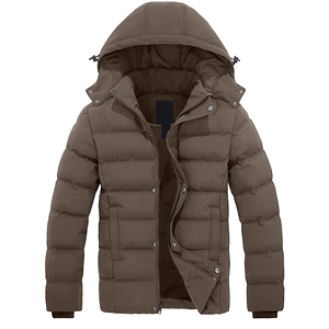 Custom Logo Warmth Waterproof High Quality Outdoor Wear <b>Men's</b> <b>Jackets</b> Hooded Collar Regular Size Puffer <b>Jacket</b> For <b>Men's</b> - Product Image 1