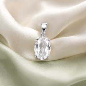 Pendentif en pierre précieuse de quartz clair - Product Image 4