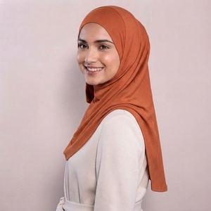 Premium Satin Plain Hijab Scarf <b>Silk</b> Feel Fabric <b>Head</b> <b>Wrap</b> Shawl Custom Branding OEM ODM Manufacturer - Product Image 1