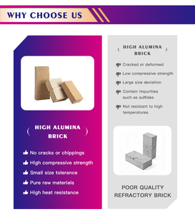 उच्च एल्युमिना अपवर्तक ईंट एल्युमिना सीमेंट सामग्री मध्यम शुल्क भट्ठी में गर्मी प्रतिरोधी आग की ईंट - Product Image 3