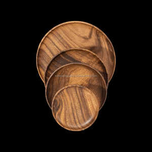 Meilleures ventes de plaques de bambou jetables carrées de 10 pouces en bois biodégradables et sûres - Product Image 3